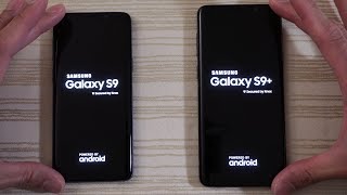 Samsung Galaxy S9 vs S9 Plus  Speed Test 4gb vs 6gb RAM [upl. by Maurie]