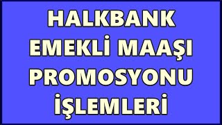 Halkbank Promosyon Sorgulama Emekli Maaşı Taşıma İşlemleri  Halk Bankası Emekli Promosyonları 2023 [upl. by Searle]