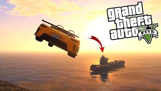 GTA 5  NOUVELLE HIJACK RUSTON  STUNT SUR UN BATEAU GEANT [upl. by Cash780]