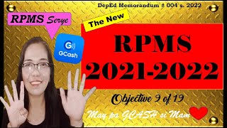 RPMS 20212022 Objective 9 TRF complete explanation with actual MOVs  may paGcash si Mam rpms [upl. by Farro]