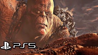 God of War 3 Remastered PS5  Kratos Vs Cronos Boss Fight 4K 60FPS [upl. by Aniz871]