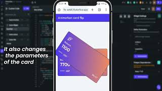 Card Flip Animation FlutterFlow [upl. by Marlen]