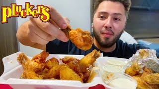 Trying Pluckers Wings for the first Time • Mukbang [upl. by Warms]