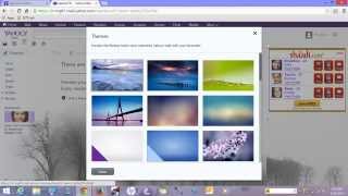 How to apply theme in yahoo mail  Apply Wallpaper in yahoo mail  Yahoo mail customization [upl. by Yrram440]