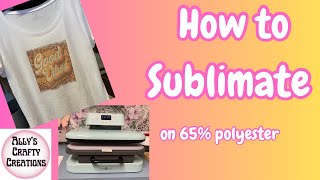 How To Sublimate on 65 Polyester T Shirt [upl. by Ycniuq239]