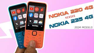 Nokia 220 4G vs Nokia 235 4G 2024 comparison  Nokia 2024 phone comparison [upl. by Esiralc]