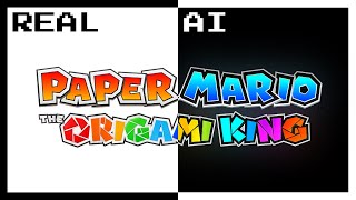 Paper Mario TOK  Unsettling Area Battle Theme but its continued by AI [upl. by Colfin]