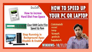 How to Speed Up Your PC and Laptop on Windows 10 Clean RAM amp HARD DISK Disable Unnecessary Apps [upl. by Annairdna]