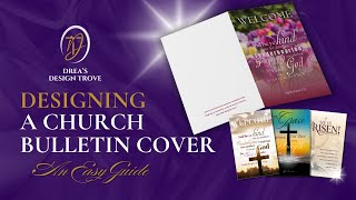 How to Make a FREE Church Bulletin Design in Canva PART 1 [upl. by Stacey]