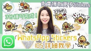 【iOS 限定】極速自製 取得WhatsApp Stickers方法全公開 [upl. by Alleon]