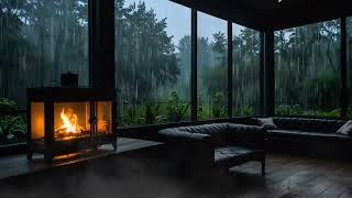 Rain Sounds For Sleeping  99 Instantly Fall Asleep With Rain And Thunder Sound At Night [upl. by Aysab374]