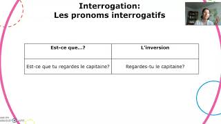 Linterrogation Les pronoms interrogatifs [upl. by Lenaj]