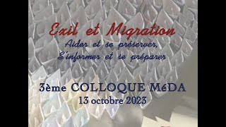 Colloque MéDA  Exil et Migration [upl. by Alset]