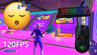 4K Razer Huntsman Mini ASMR Chill 😴 Bios Zone Wars 🏆 Satisfying Keyboard Fortnite 120FPS [upl. by Zehe]