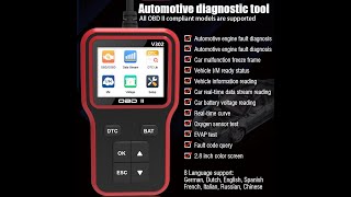 Obd2 Code Scanner Professional Car Scanner Diagnostic ToolCar Engine Fault Code ReaderApplicable [upl. by Boyt]