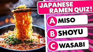 Guess Japanese Ramen 🍜  Foodie Trivia YouTube Channel [upl. by Barcellona]