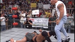 Goldberg Returns To Confront Sid Vicious amp The Outsiders WCW Nitro 8th November 1999 [upl. by Legyn]