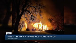 Fire at historic home kills one person [upl. by Esilrahc888]