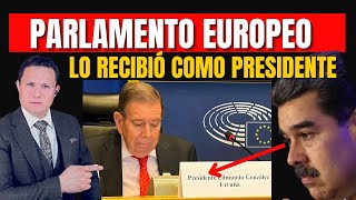 MADURO MOLESTO PORQUE PARLAMENTO EUROPEO RECIBIÓ COMO PRESIDENTE A EDMUNDO GONZÁLEZ [upl. by Dorri]