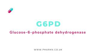 G6PD  Glucose6phosphate Dehydrogenase  Pronunciation [upl. by Sisco80]