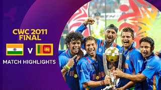 Cricket World Cup 2011 Final India v Sri Lanka  Match Highlights [upl. by Acired]