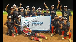 Arizona Little League AllStar State Champions Litchfield Park [upl. by Dlorad972]