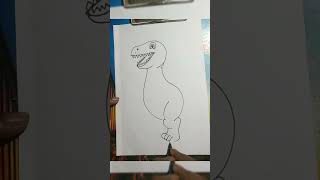 Godzilla drawing step by step  How to drawing godzilla [upl. by Annaegroeg]