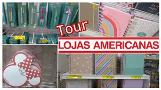 TOUR NAS LOJAS AMERICANAS  PRODUTOS DE PAPELARIA — Fevereiro 2021 — LAILISSIMA [upl. by Georgie149]