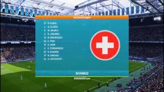 Schottland  Schweiz Highlights  EM 2024 Prognose Gruppe A PES 2020 4K PS5 [upl. by Retsub606]