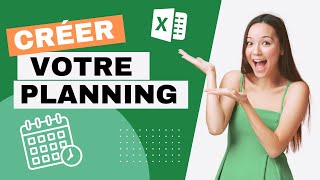 Comment créer un PLANNING hebdomadaire avec EXCEL  Tutoriel complet [upl. by Nodnahs]