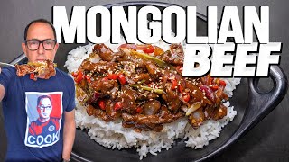 MONGOLIAN BEEF AT HOME BUT JUST LIKE YOUR FAVORITE CHINESE TAKEOUT  SAM THE COOKING GUY [upl. by Yraccaz]