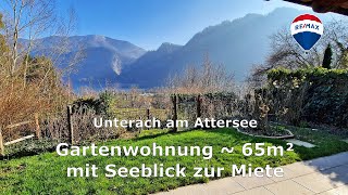 Gartenwohnung 65m² mit Seeblick in Unterach am Attersee zur Miete Zweitwohnsitz [upl. by Akinas301]