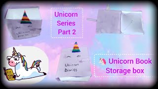 Unicorn Crafts with Paper  DIY Origami craft  Unicorn Paper Box [upl. by Norit]