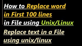 How to Replace Text in File on Linux [upl. by Nnyrb]