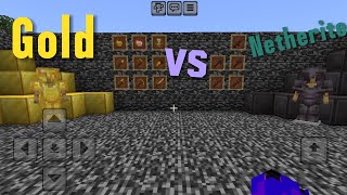 Minecraft Gold vs Netherite items which is better [upl. by Pros]