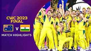 Cricket World Cup 2023 Final Australia v India  Match Highlights [upl. by Leba]