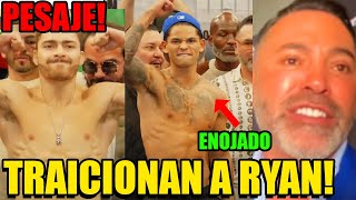 PESAJE Ryan Garcia vs Oscar Duarte TRAICIONAN A RYAN [upl. by Catima]