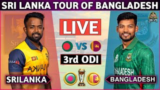 Live Bangladesh vs Sri Lanka Live 3rd ODI  BAN vs SL Bangladesh live match  GTV Live cricketlive [upl. by Ahsienel]