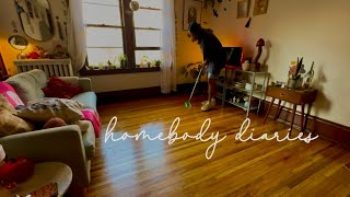 homebody diaries 🍃  morning routine cleaning organizing and kitchen updates [upl. by Ynnam871]