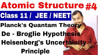 11 Chap 2  Atomic Structure 04  De Broglie Wavelength  Heisenberg Uncertainity Principle [upl. by Hailed987]