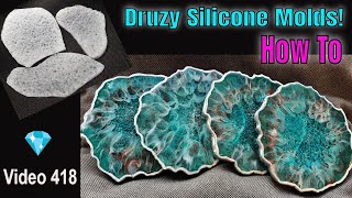 Using Polymer Clay for Druzy Silicone Molds [upl. by Pellikka]