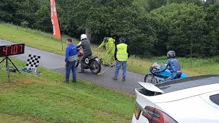 Barbon motorcycle hillclimb pt2 classic British bikes start line [upl. by Warram]