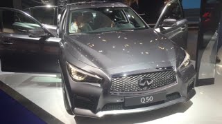 Infiniti Q50 2016 In detail review walkaround Interior Exterior [upl. by Anirbus199]