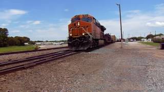 BNSF 3878 Teague TX [upl. by Greenman]