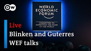 WEF live Blinken Guterres European security  World Economic Forum 2024 [upl. by Maurilia]