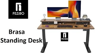 Fezibo【Brasa】standing desk  Complete Features Review [upl. by Ylla]