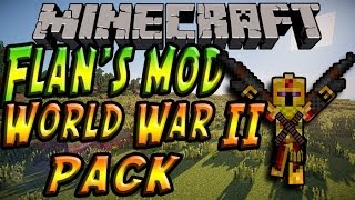 FRFlans modWorld War II Pack  Présentation de modsMinecraft 164 [upl. by Yenobe]