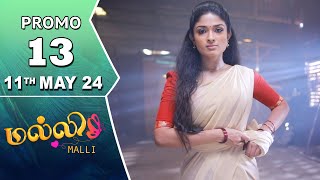 Malli Serial  Episode 13 Promo  11th May 24  Nikitha  Vijay  Saregama TV Shows Tamil [upl. by Nahtanoy]