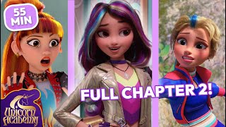 Unicorn Academy FULL CHAPTER 2 in 55 minutes 🦄  Cartoons for Kids [upl. by Qulllon]