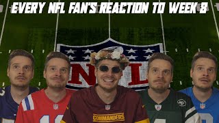 Every NFL Fans Reaction to Week 8 [upl. by Deelaw]